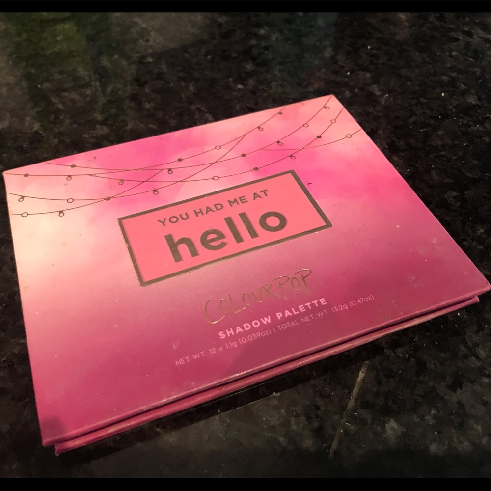 Colourpop eyeshadow palette Hello
